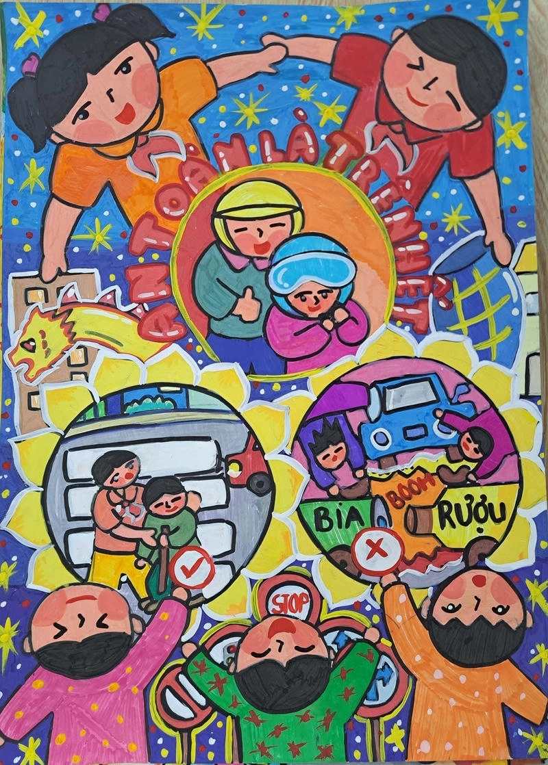Tranh Vẽ Chủ Đề An Toàn Giao Thông Đẹp Và Ý Nghĩa Nhất