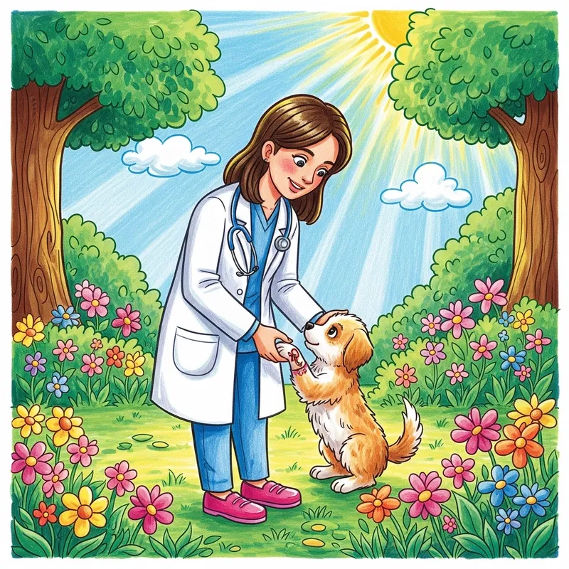 Tranh vẽ bác sĩ chứa đựng nhiều thông điệp ý nghĩa