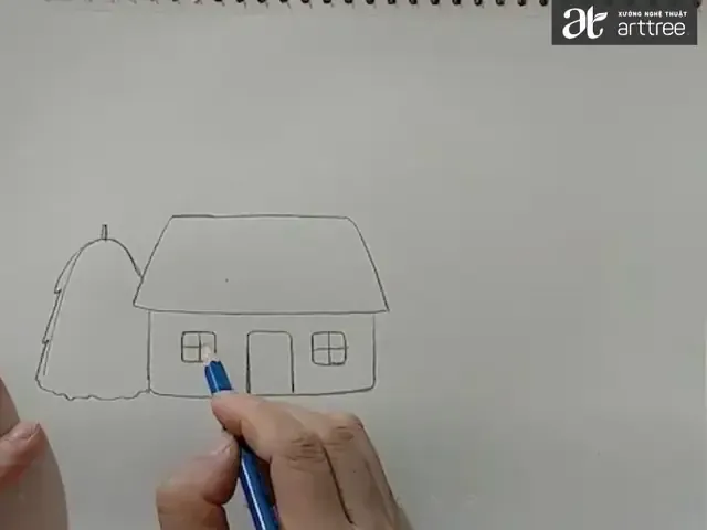 tranh vẽ cảnh đồng lúa của học sinh cấp 1 đầy màu sắc