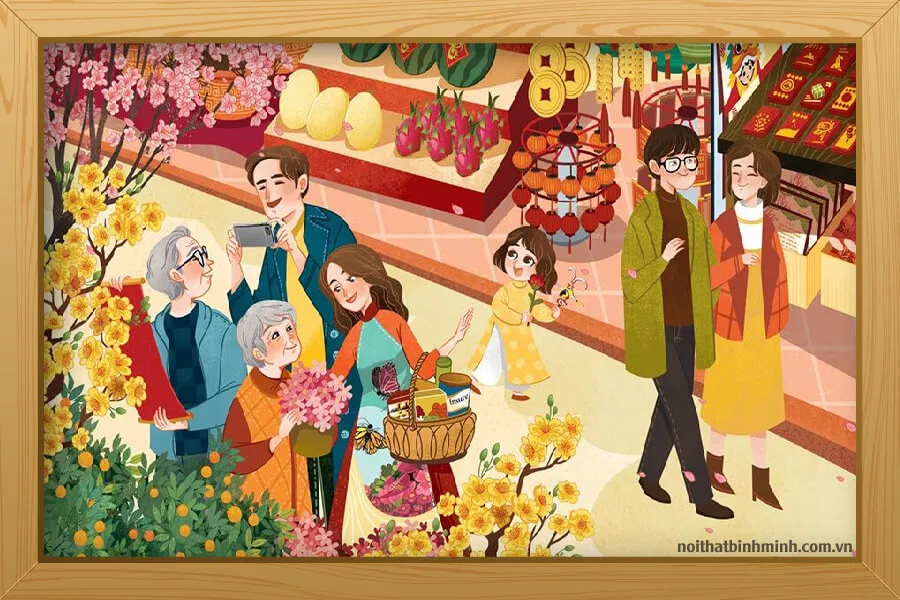 Tranh vẽ đề tài lễ hội mang đến sức sống và sắc màu văn hóa