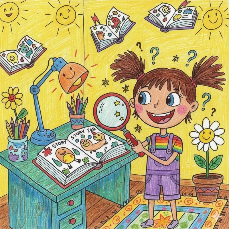 Tranh vẽ góc học tập lớp 6