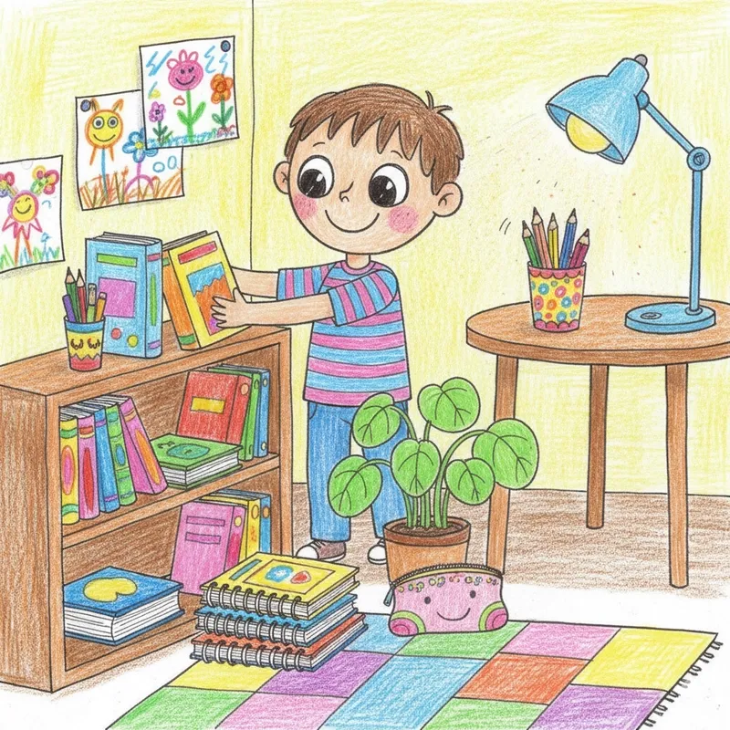 Tranh vẽ góc học tập sáng tạo