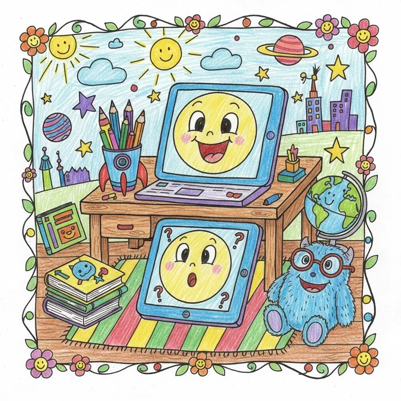 Tranh vẽ góc học tập truyền cảm hứng