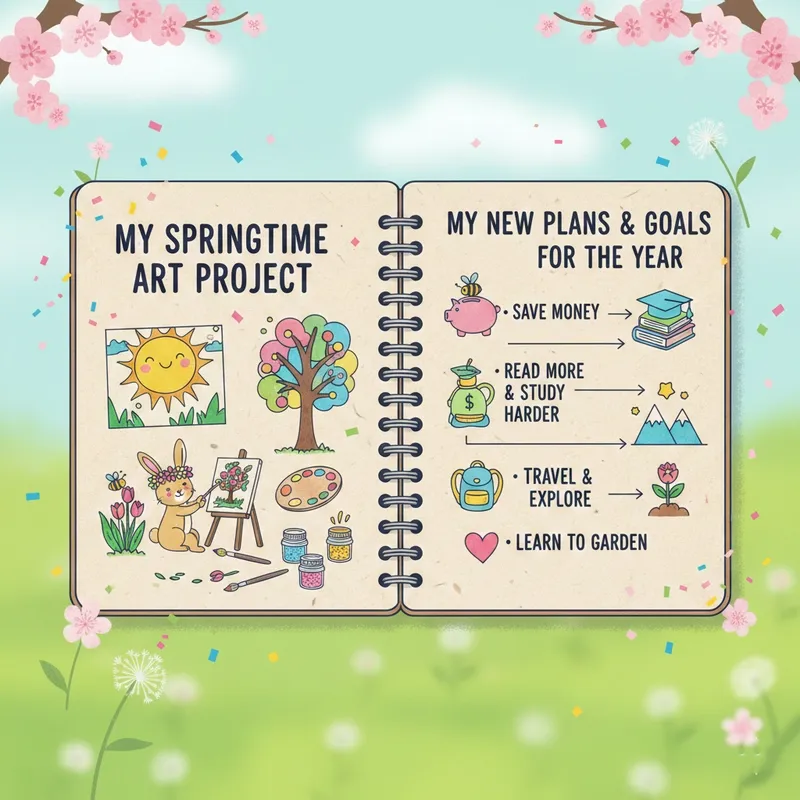 Tranh vẽ mùa xuân của em rực rỡ với sắc hoa đào tươi thắm