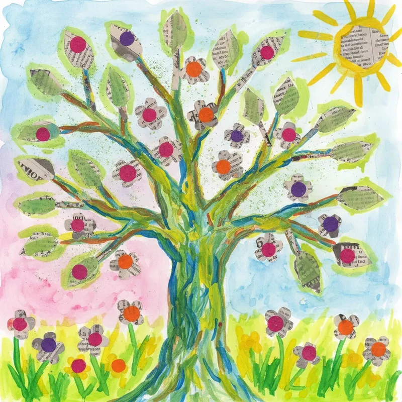 Tranh vẽ mùa xuân nhẹ nhàng với sắc thái màu pastel thanh lịch