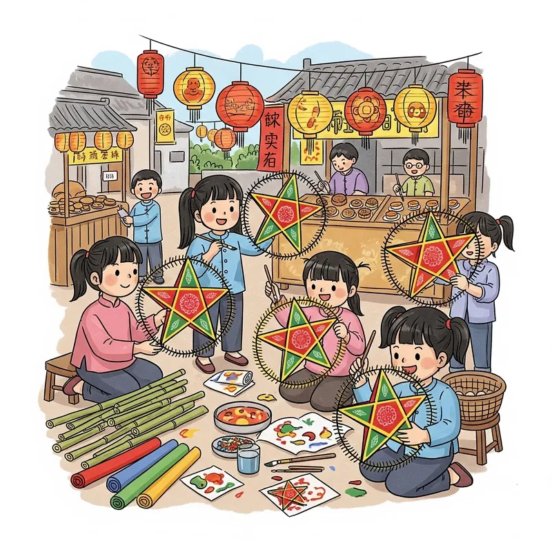 Tranh vẽ nghề thợ mộc làng nghề truyền thống cần cù