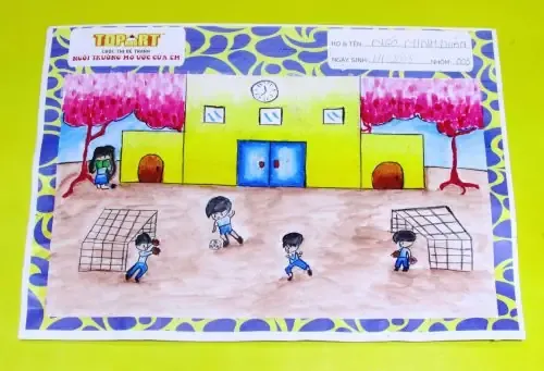 Tranh vẽ ngôi trường thông minh bậc nhất tương lai