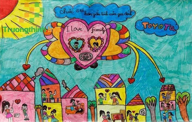 Tranh vẽ ô tô mơ ước đơn giản đẹp đạt giải nhất hội thi năm 2020