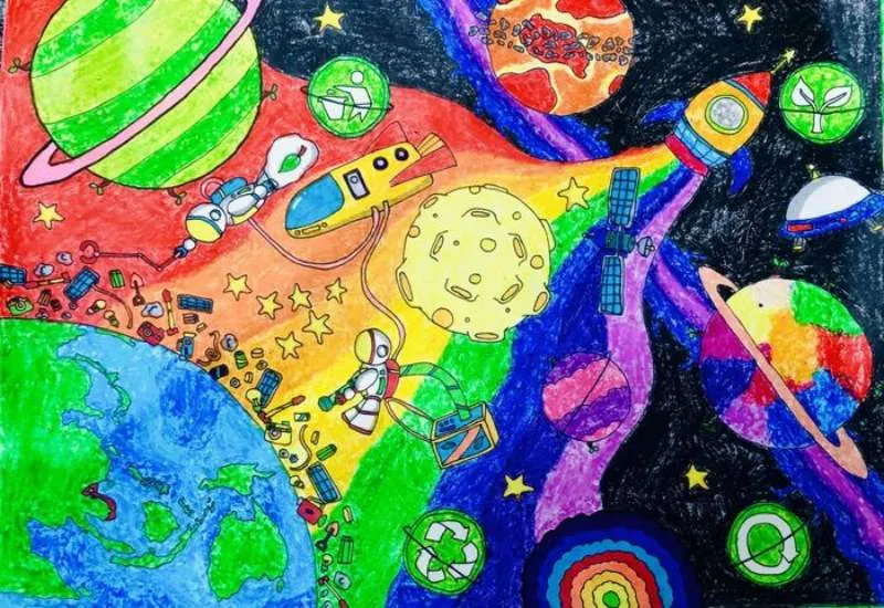 Tổng hợp 15 bức tranh vẽ đẹp nhất của học sinh (Nguồn: Internet)