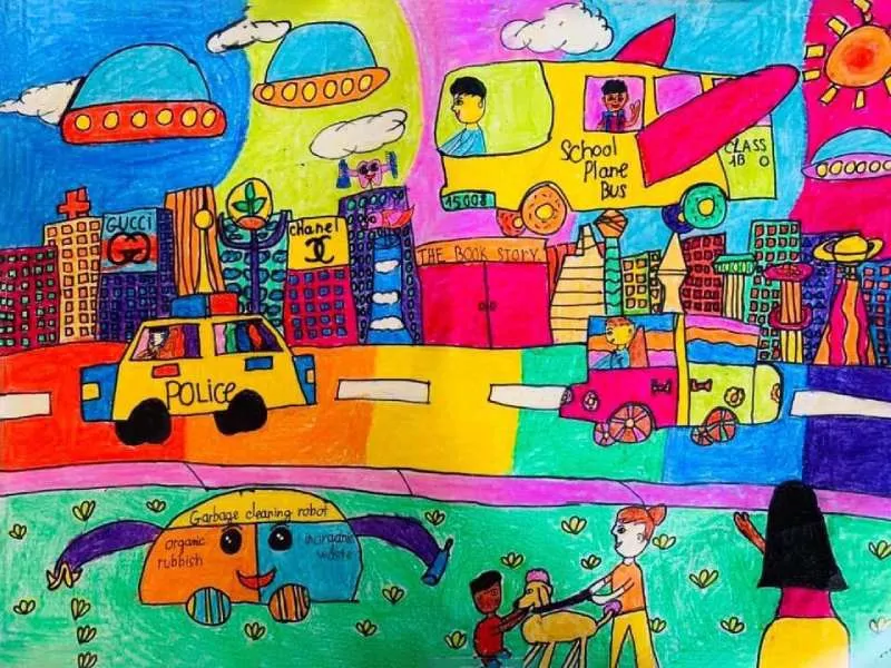 Tổng hợp 15 bức tranh vẽ đẹp nhất của học sinh (Nguồn: Internet)