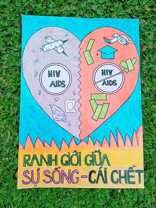 Tranh vẽ về phòng chống ma túy đẹp mắt mang tính nghệ thuật