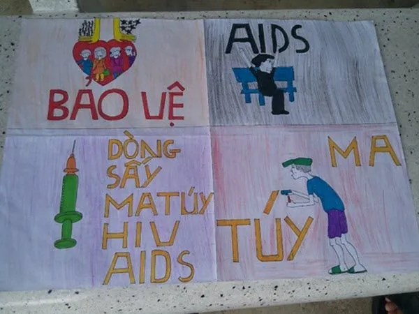 Tranh vẽ về phòng chống ma túy góp phần đẩy lùi tệ nạn