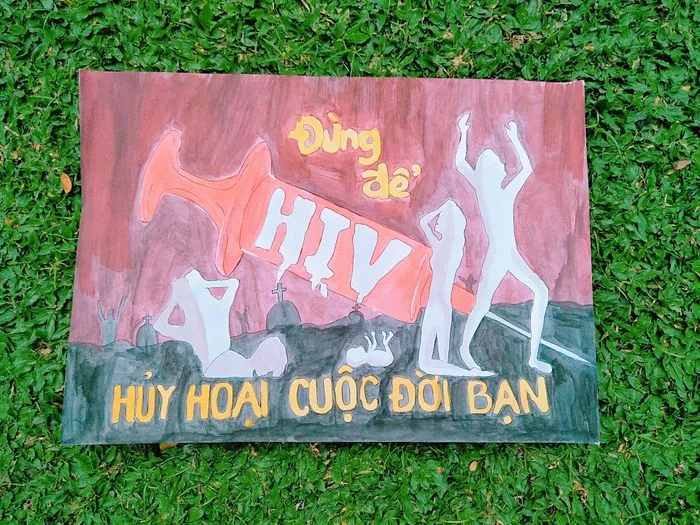 Tranh vẽ về phòng chống ma túy hiện đại và đầy phong cách