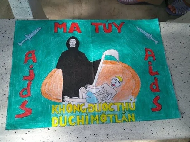 Tranh vẽ về phòng chống ma túy mang tính cộng đồng cao