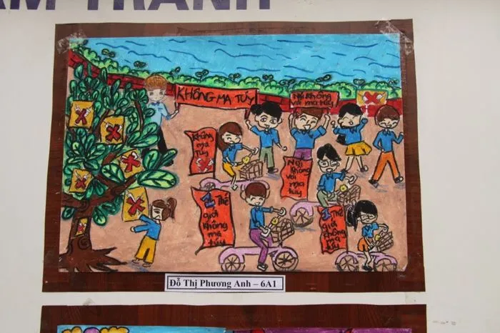 Tranh vẽ về phòng chống ma túy sáng tạo và ý nghĩa