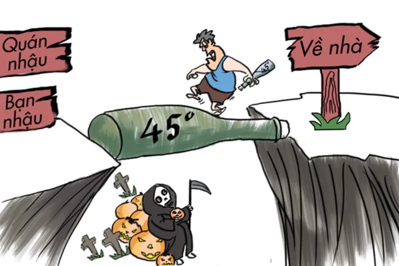 Tranh vẽ về tệ nạn xã hội mang thông điệp ý nghĩa sâu sắc