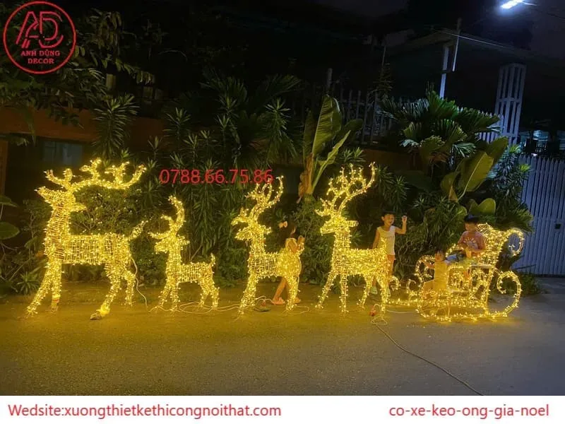 Gia công cỗ xe kéo tuần lộc