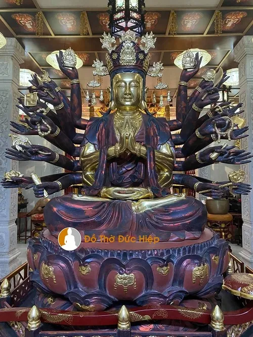 Tượng Phật Mẫu Chuẩn Đề có kích thước lớn trang nghiêm cho các chùa chiền và tư gia