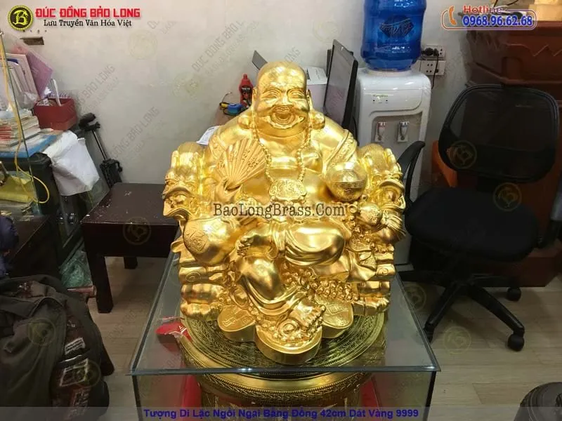 Quy trình đóng gói và vận chuyển tượng Phật Di Lặc chuyên nghiệp