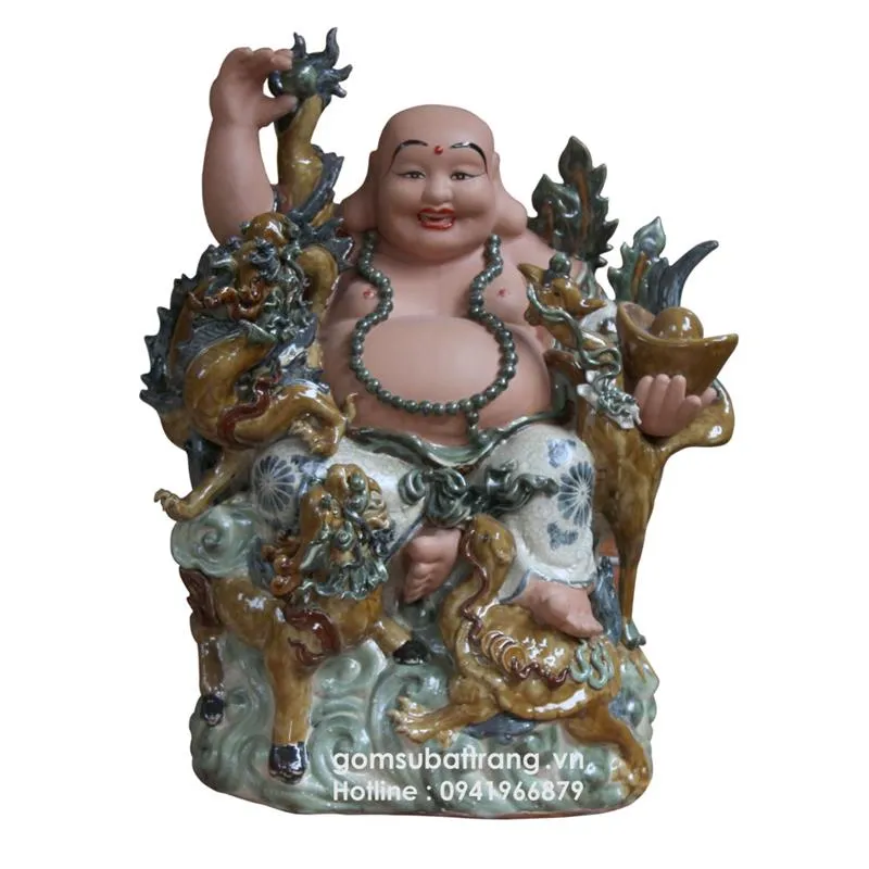 Tượng Phật Di Lặc – Tứ Linh Hội Tụ