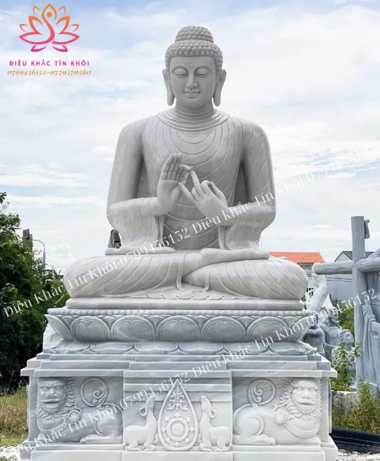 Tượng thích ca mâu ni bằng đá cẩm thạch