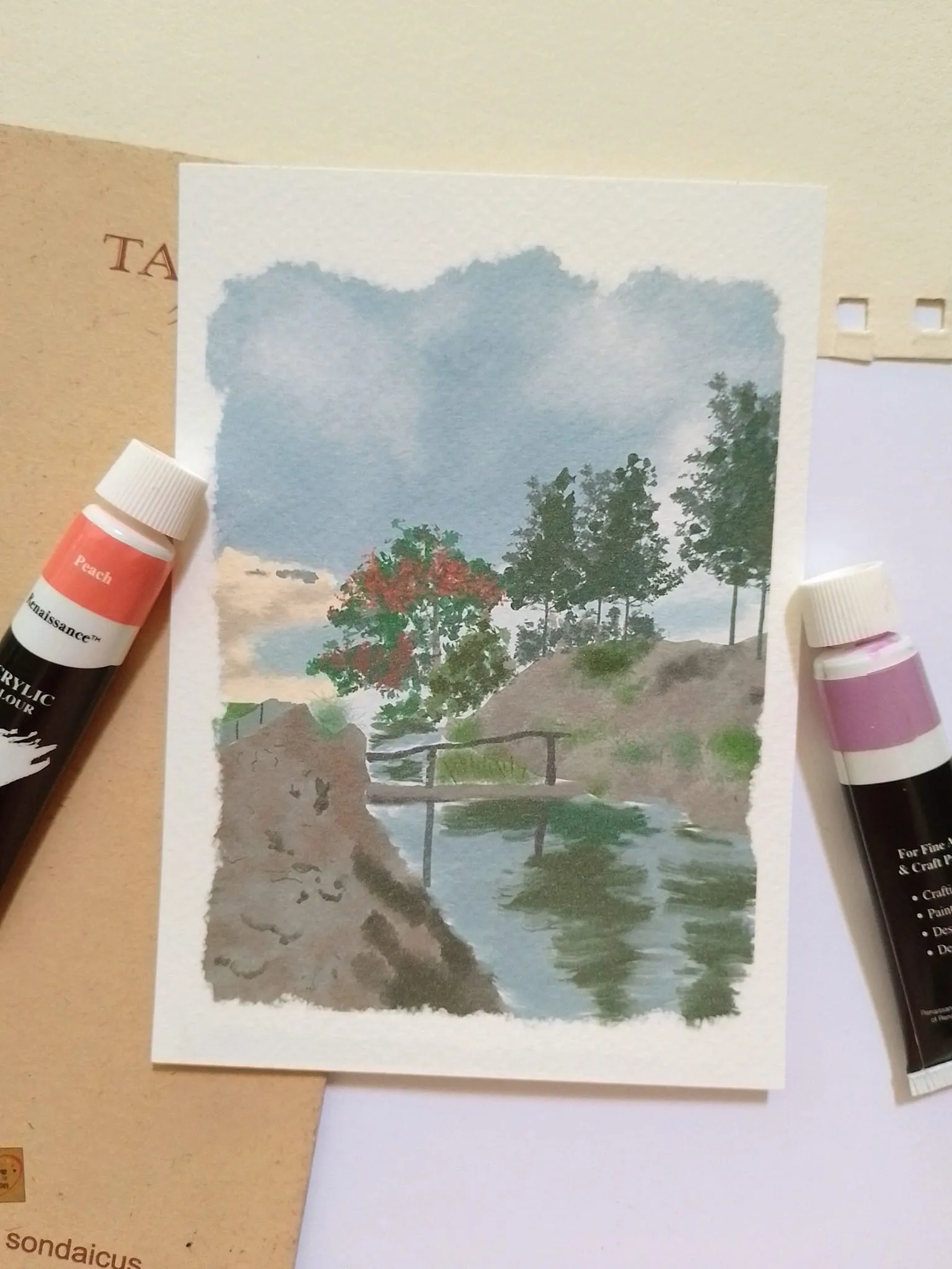 Kỹ thuật sử dụng màu nước dạng tuýp để tạo độ loang tốt nhất