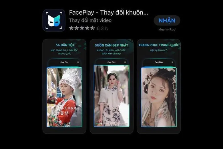 Ứng dụng Faceplay chuyển đổi chân dung thành phong cách hoạt hình