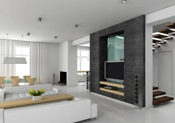 Vách ngăn thạch cao thiết kế đơn giản nhưng sang trọng