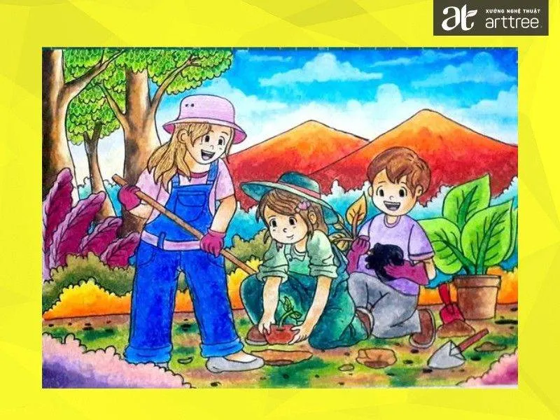 Tranh bảo vệ môi trường