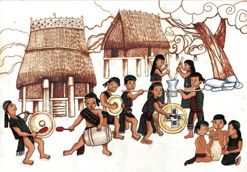 Vẽ đề tài làng nghề truyền thống nghệ thuật dân gian độc đáo