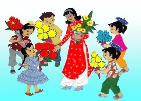 Vẻ đẹp bình dị của thầy cô qua tranh vẽ ngày nhà giáo Việt Nam 20 11