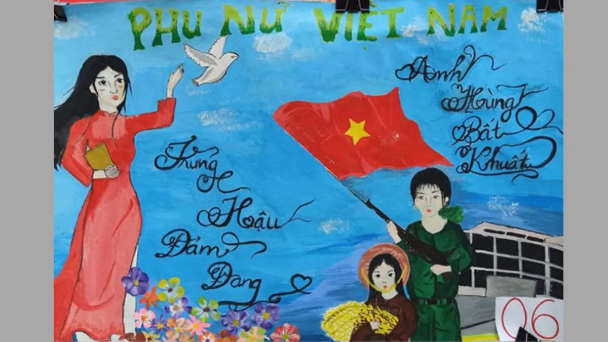 Ý tưởng 11: Vẽ tranh 20/10 tặng cô giáo