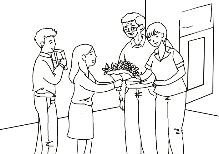 Tranh đơn giản cho ngày 20-11