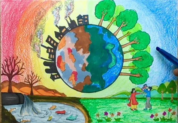 Vẽ tranh bảo vệ môi trường