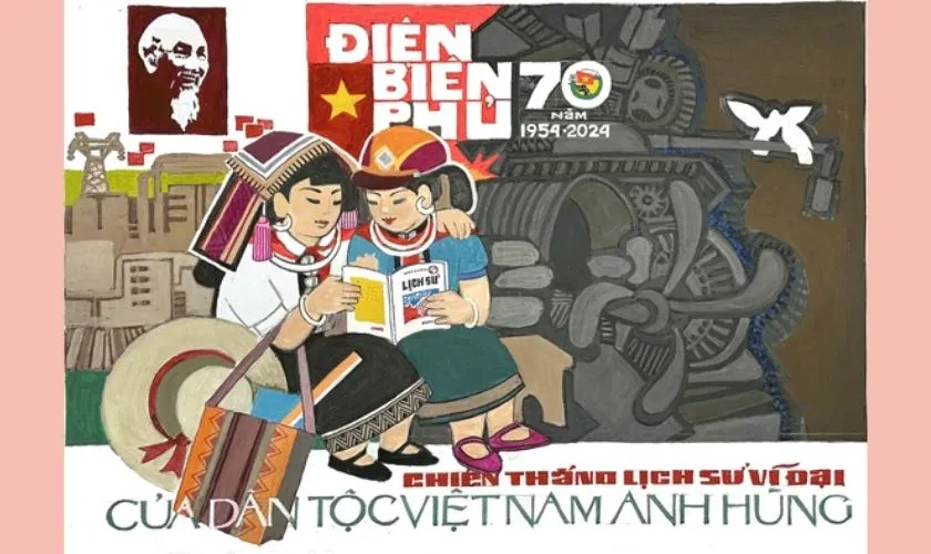 Bức tranh tái hiện không gian chiến trường