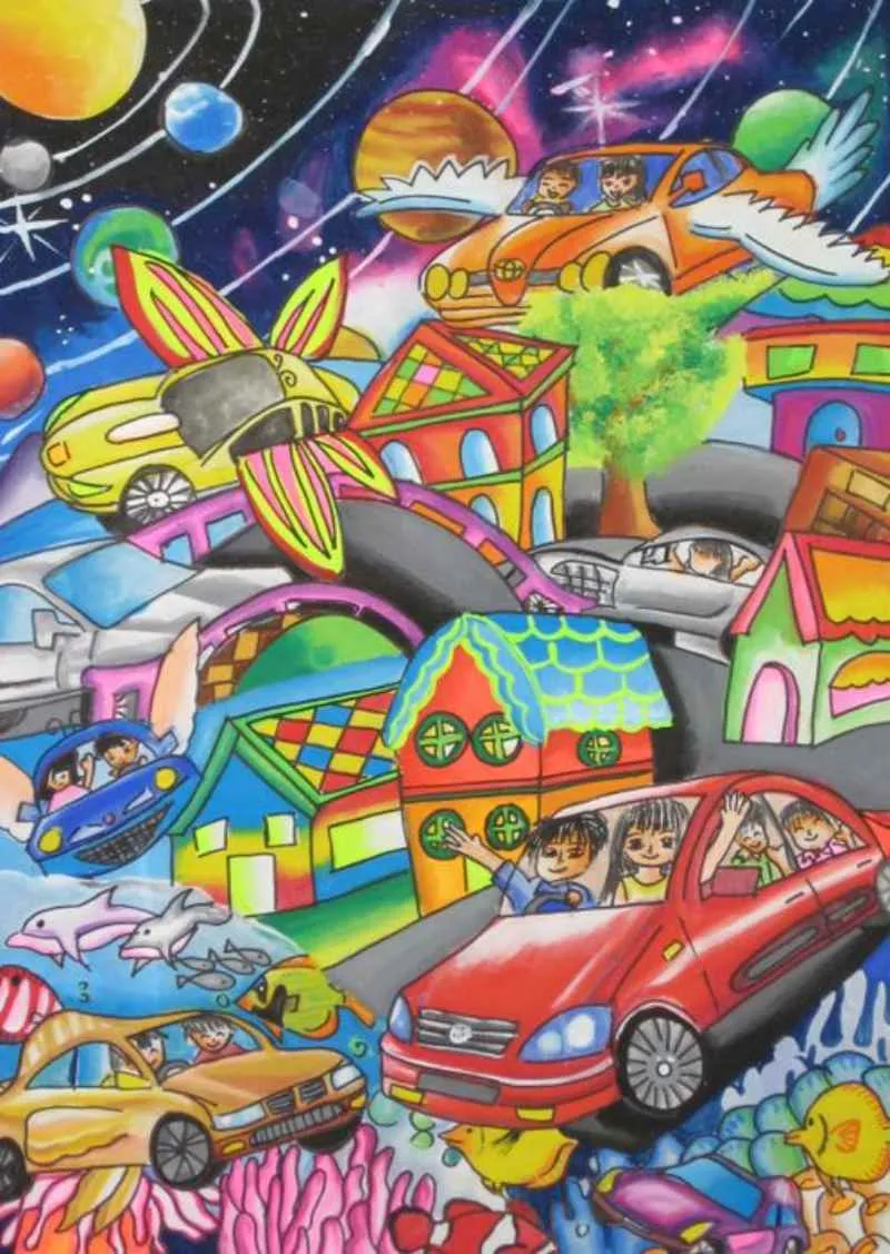 Vẽ tranh chủ đề thành phố nghệ thuật(Nguồn Internet)