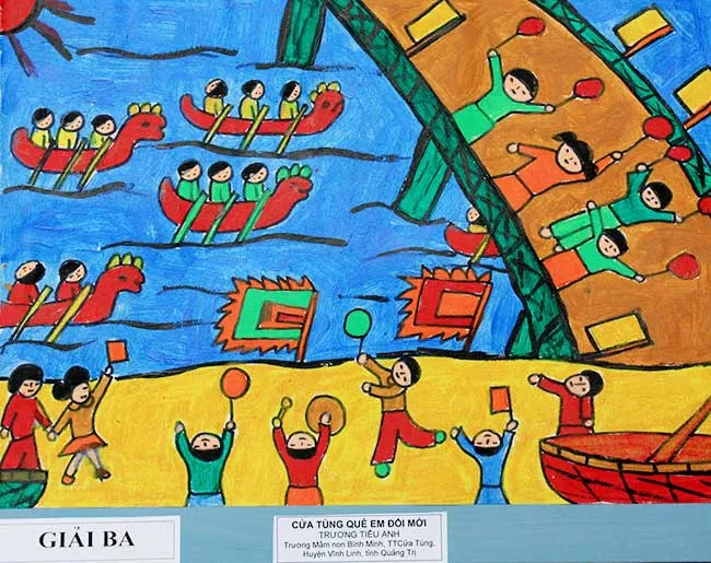 Tranh cửa tùng quê e đổi mới – Em trương Tiểu Anh – Quảng Trị