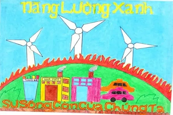 Vẽ tranh đề tài ý tưởng trẻ thơ