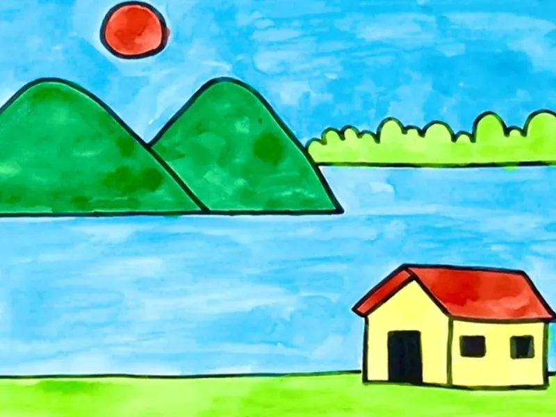 Vẽ tranh đơn giản giúp tinh thần thoải mái