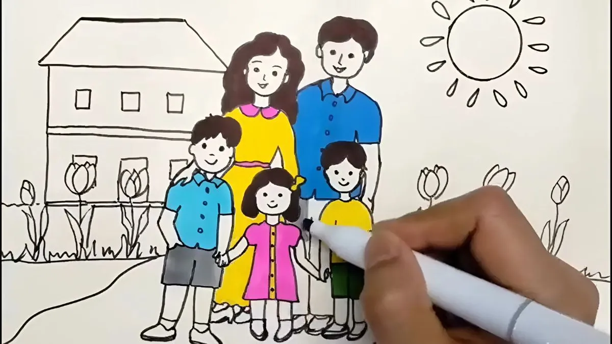 Tô màu và hoàn thiện bức tranh