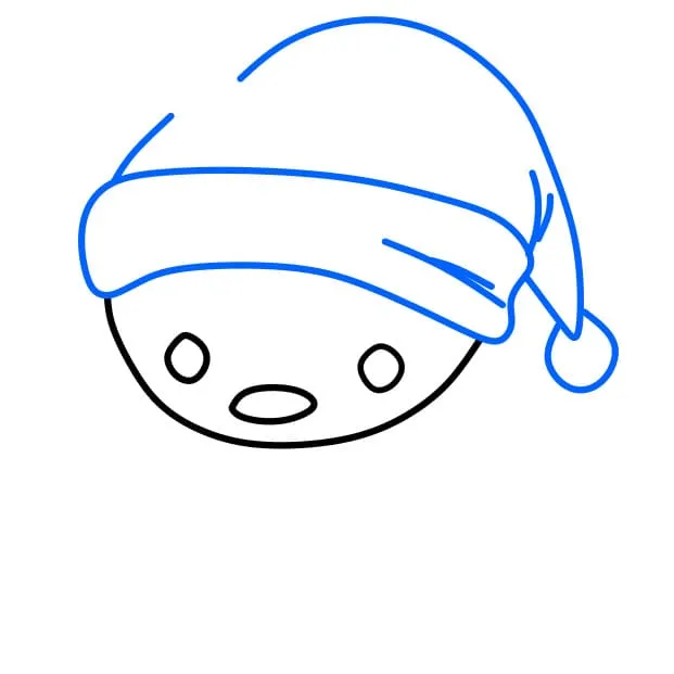 Vẽ tranh ngày giáng sinh: Đội thêm mũ Noel cho chú tuần lộc tinh nghịch