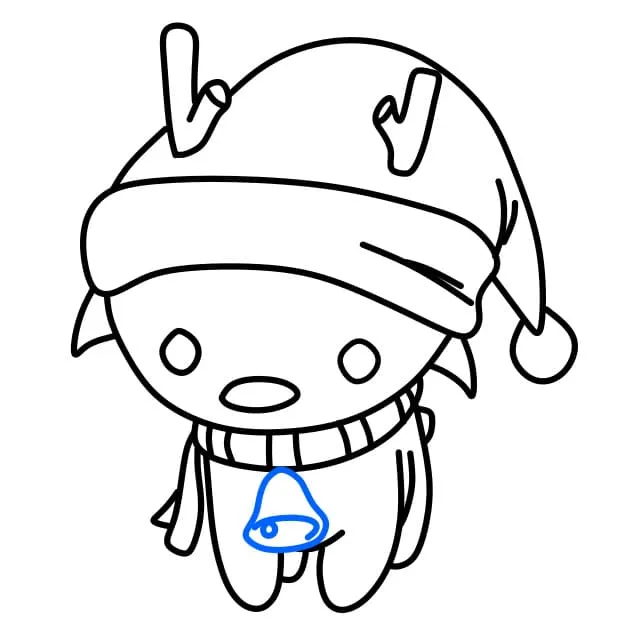 Vẽ tranh ngày giáng sinh: Thêm đuôi và chiếc chuông vàng leng keng