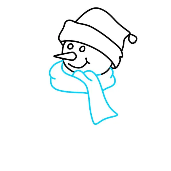 Vẽ tranh ngày giáng sinh: Vẽ chiếc khăn quàng cổ duyên dáng