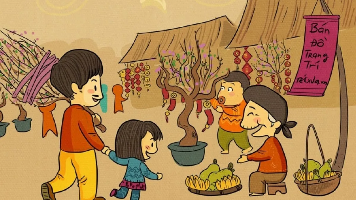 ý tưởng Vẽ tranh ngày Tết quê em