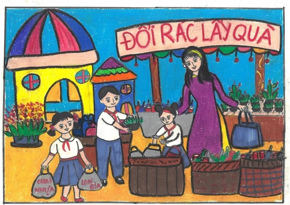 Vẽ tranh nghề nghiệp cô giáo đáng yêu và dễ mến nhất