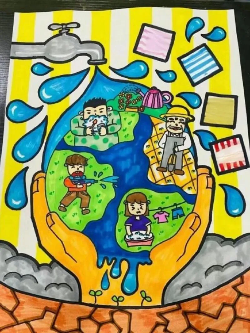 vẽ tranh môi trường nước nâng cao ý thức cộng đồng