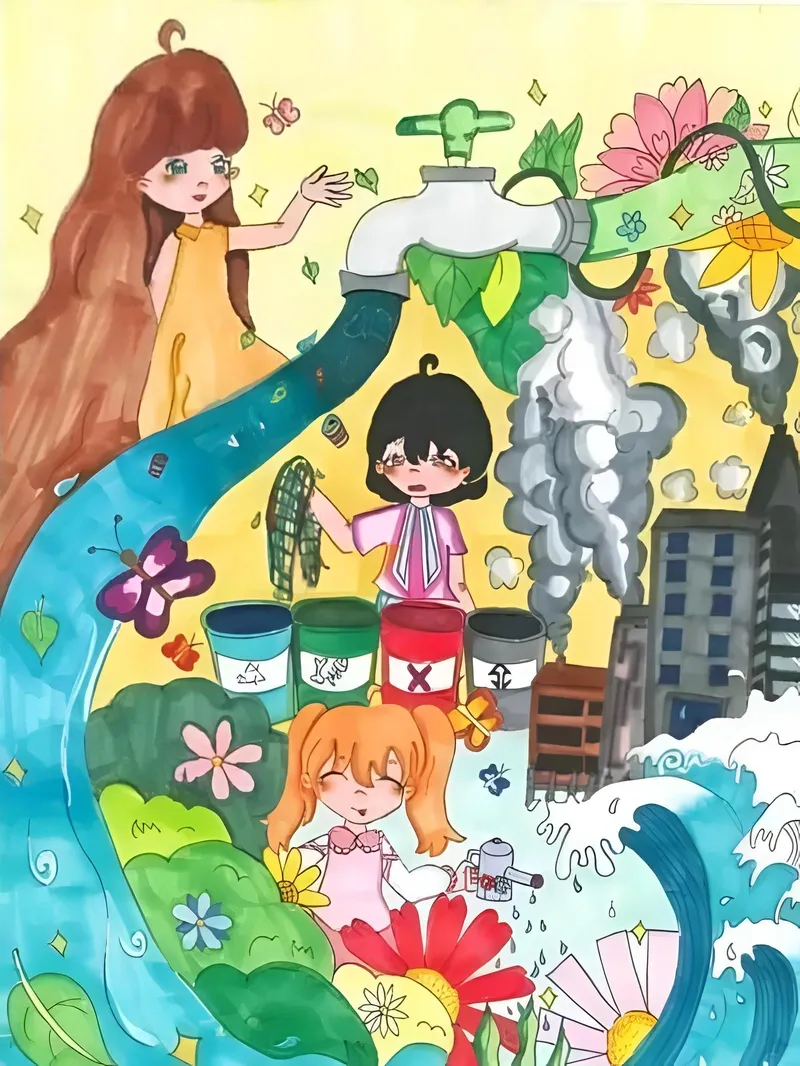 hình vẽ tiết kiệm nước