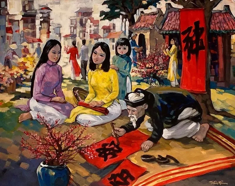 Vẽ tranh về làng nghề truyền thống quê hương yêu dấu