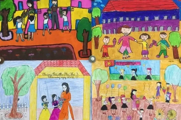 Vẽ Tranh Về Ngày Lễ Chào Mừng 20/11