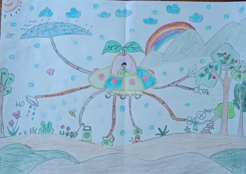 Vẽ ý tưởng trẻ thơ lớp 5 đẹp nhất với phong cách hội họa đầy cá tính